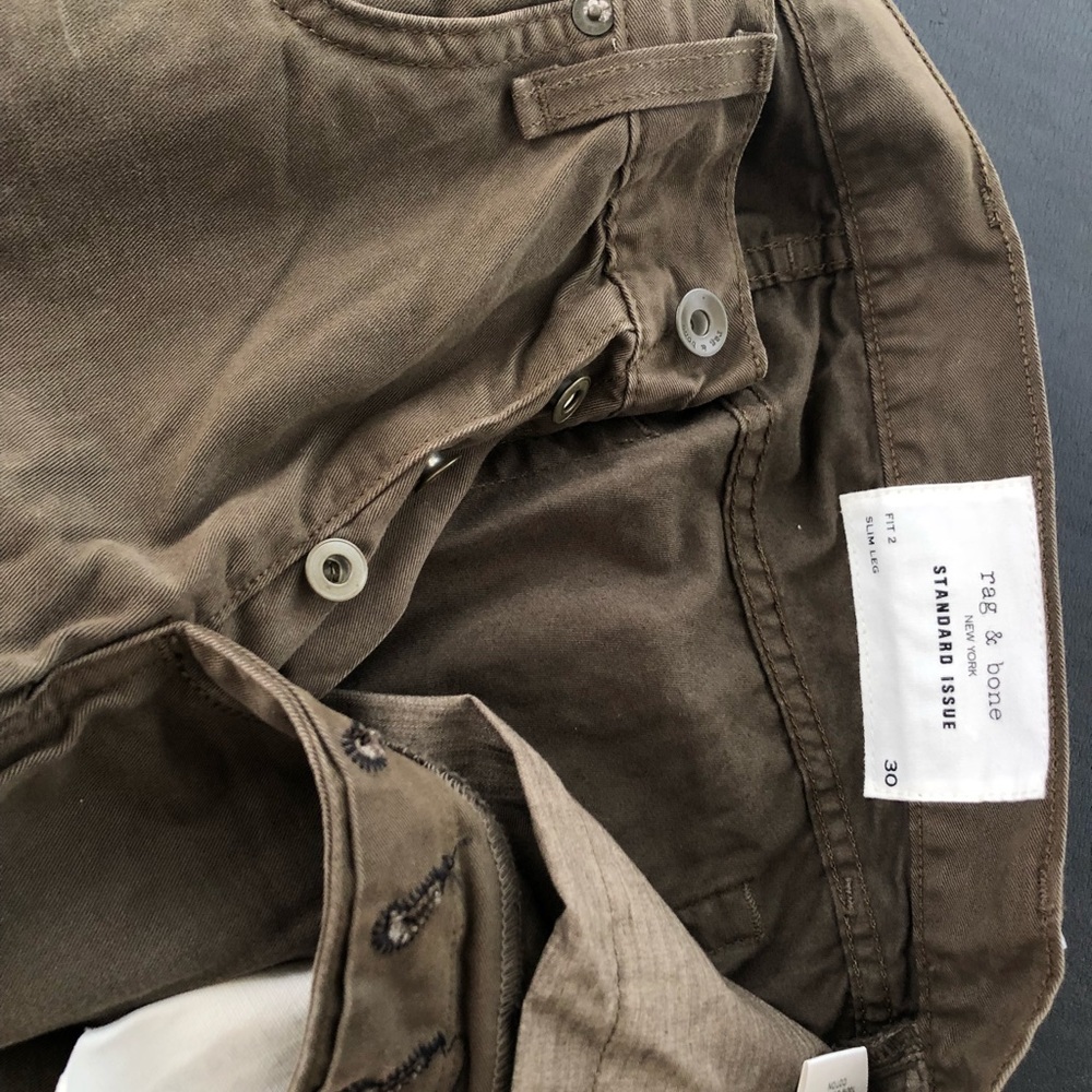 Men’s never used tags on brown Rag & Bone size 30
